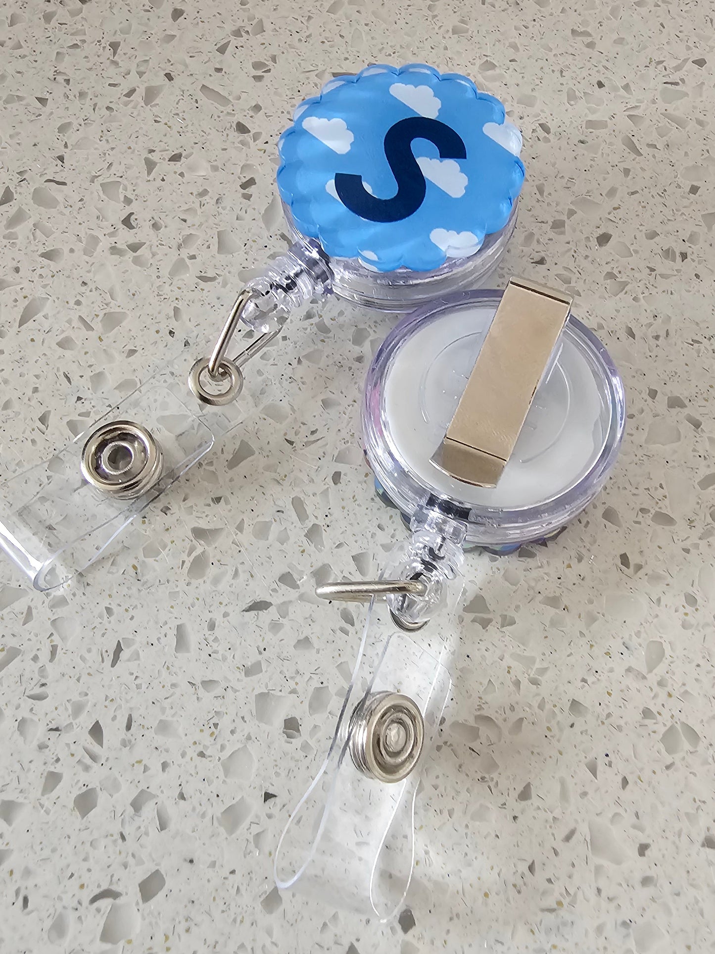 Retractable badge reel, printed badge reel for ID card, nurse, student nurse, midwife, midwifery student, doctor, healthcare personalised badge reel