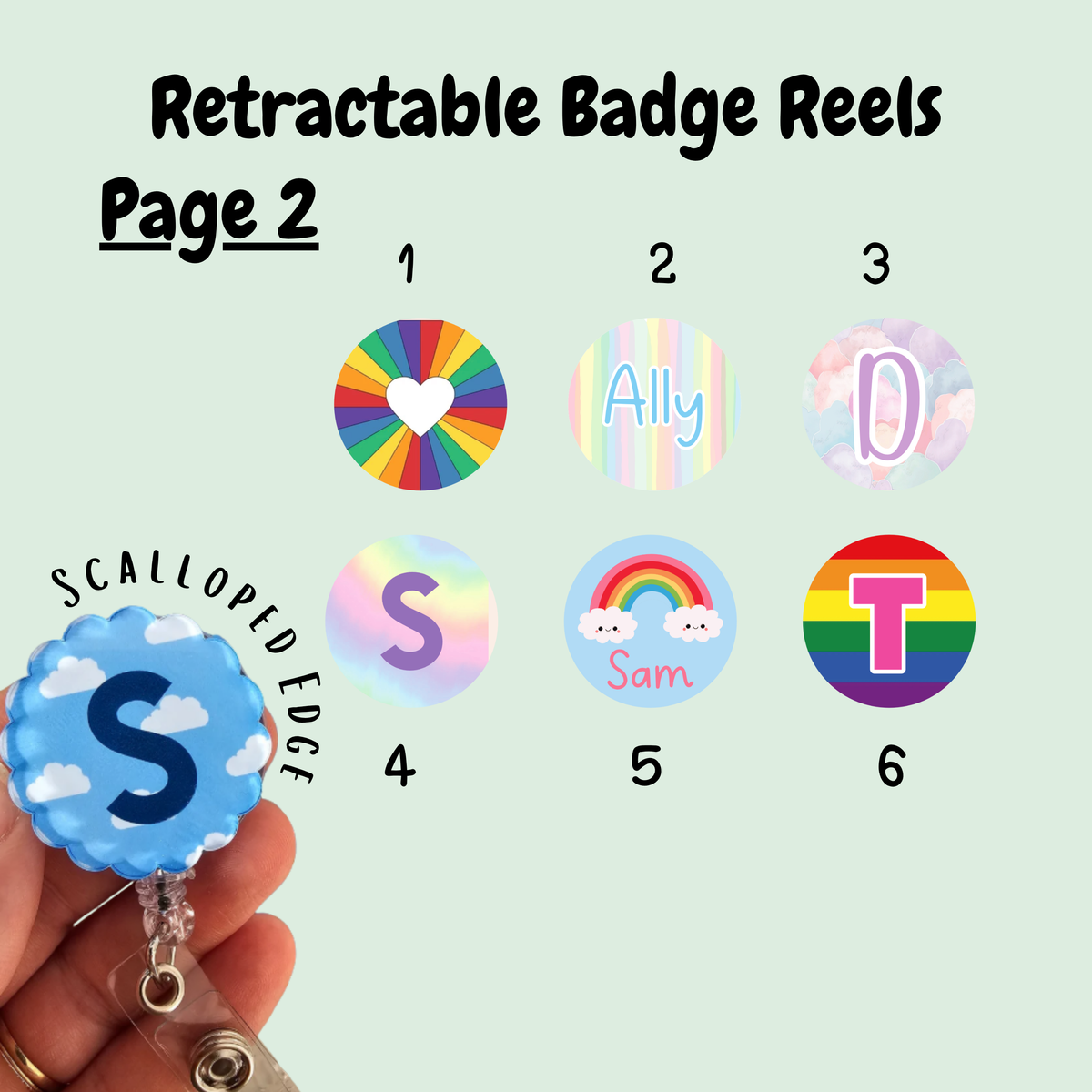 Retractable badge reel, printed badge reel for ID card, nurse, student nurse, midwife, midwifery student, doctor, healthcare personalised badge reel