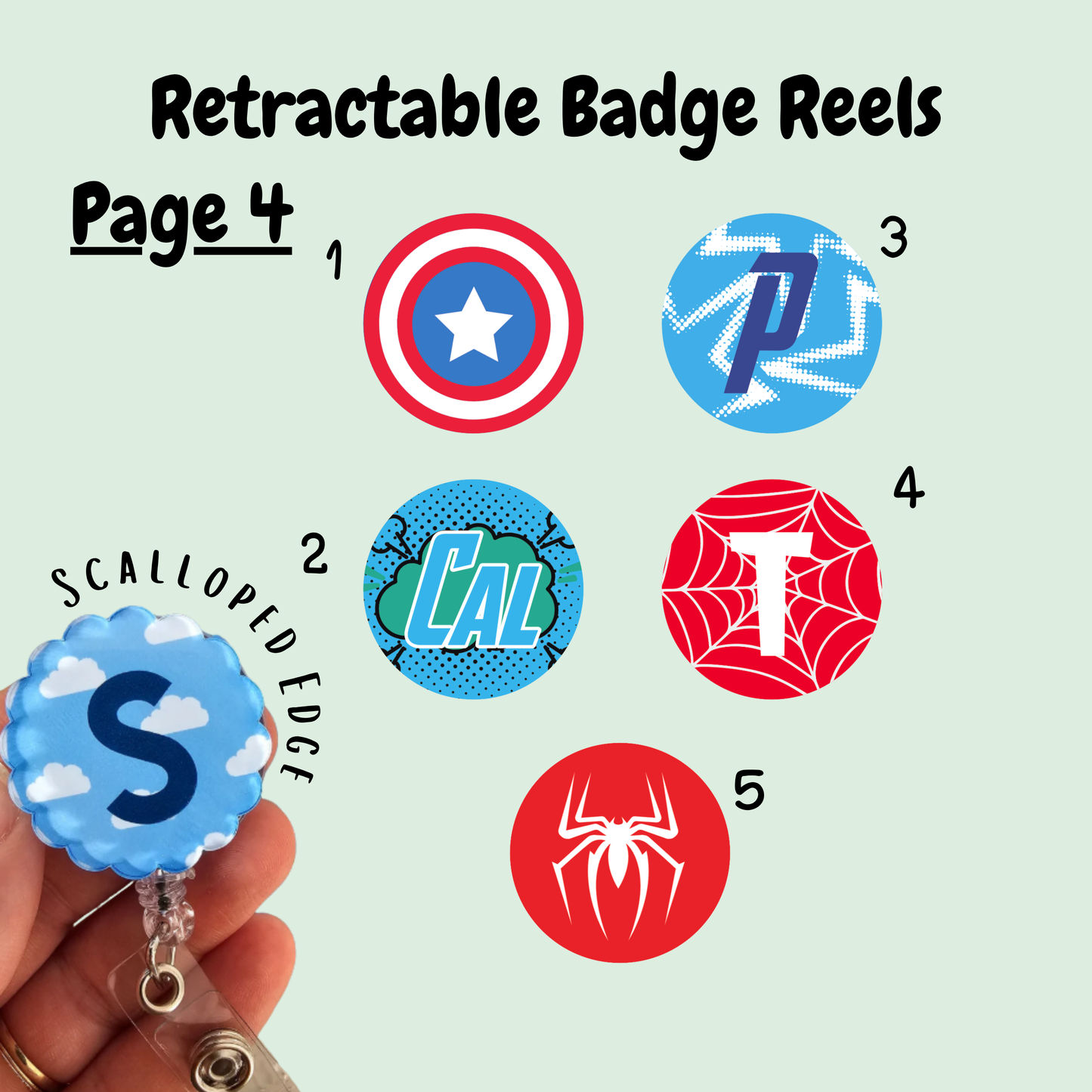 Retractable badge reel, printed badge reel for ID card, nurse, student nurse, midwife, midwifery student, doctor, healthcare personalised badge reel