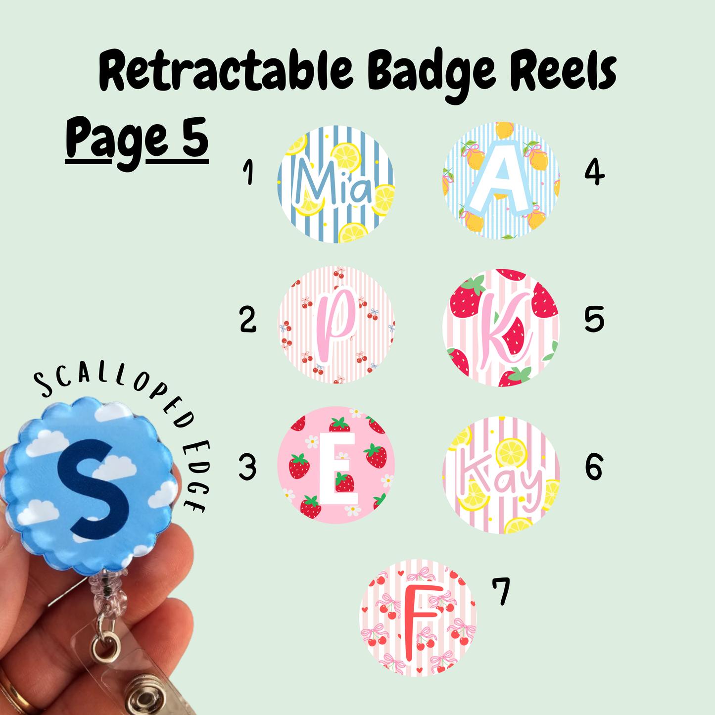 Retractable badge reel, printed badge reel for ID card, nurse, student nurse, midwife, midwifery student, doctor, healthcare personalised badge reel