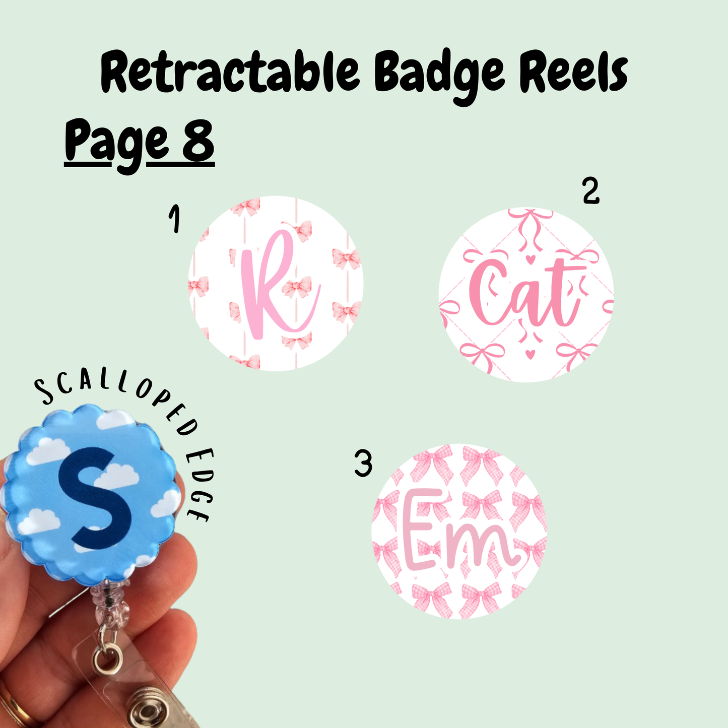 Retractable badge reel, printed badge reel for ID card, nurse, student nurse, midwife, midwifery student, doctor, healthcare personalised badge reel