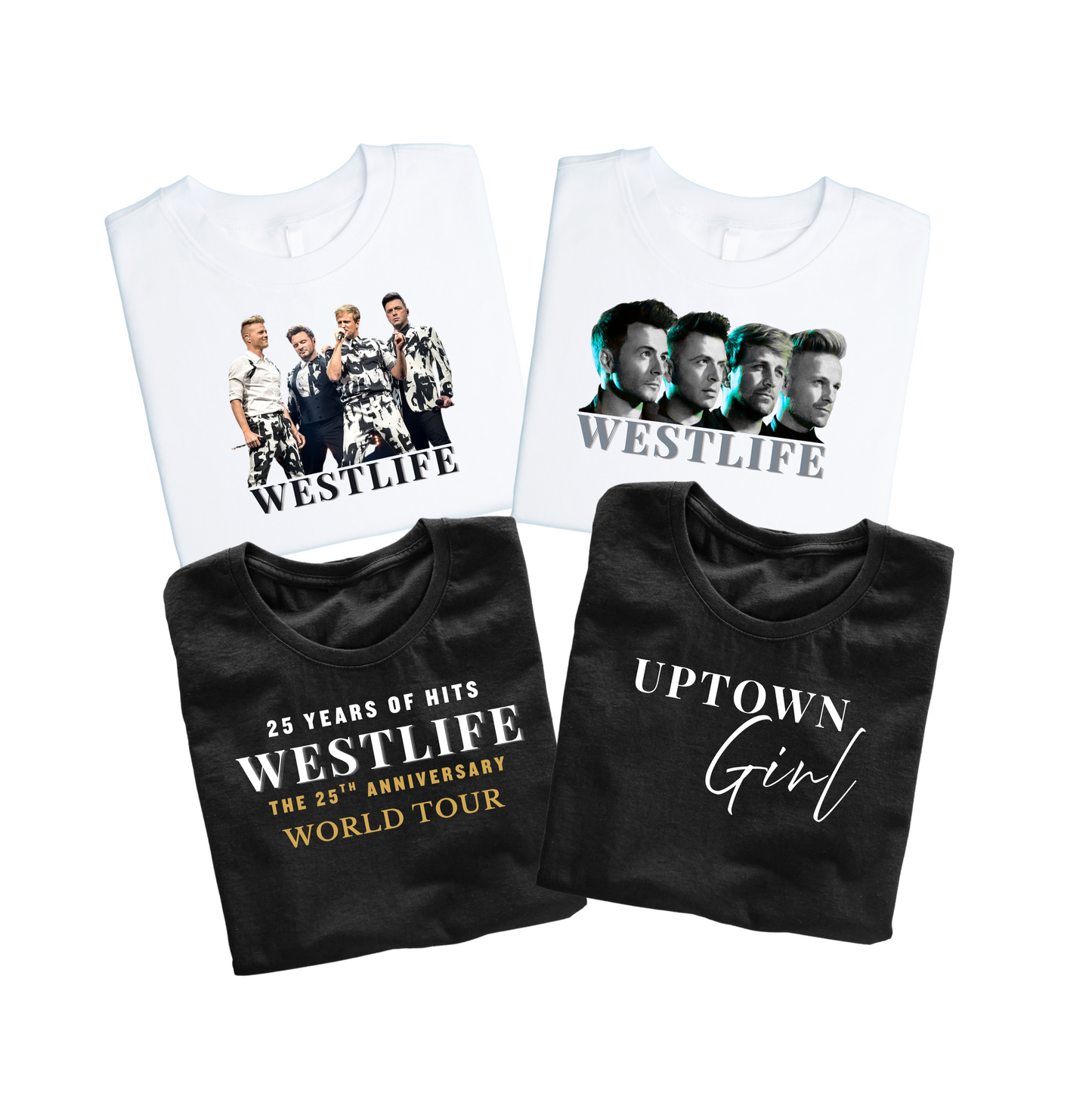 Westlife 25th anniversary World tour concert tshirt - westlife boy band top, Westlife lyrics tshirt