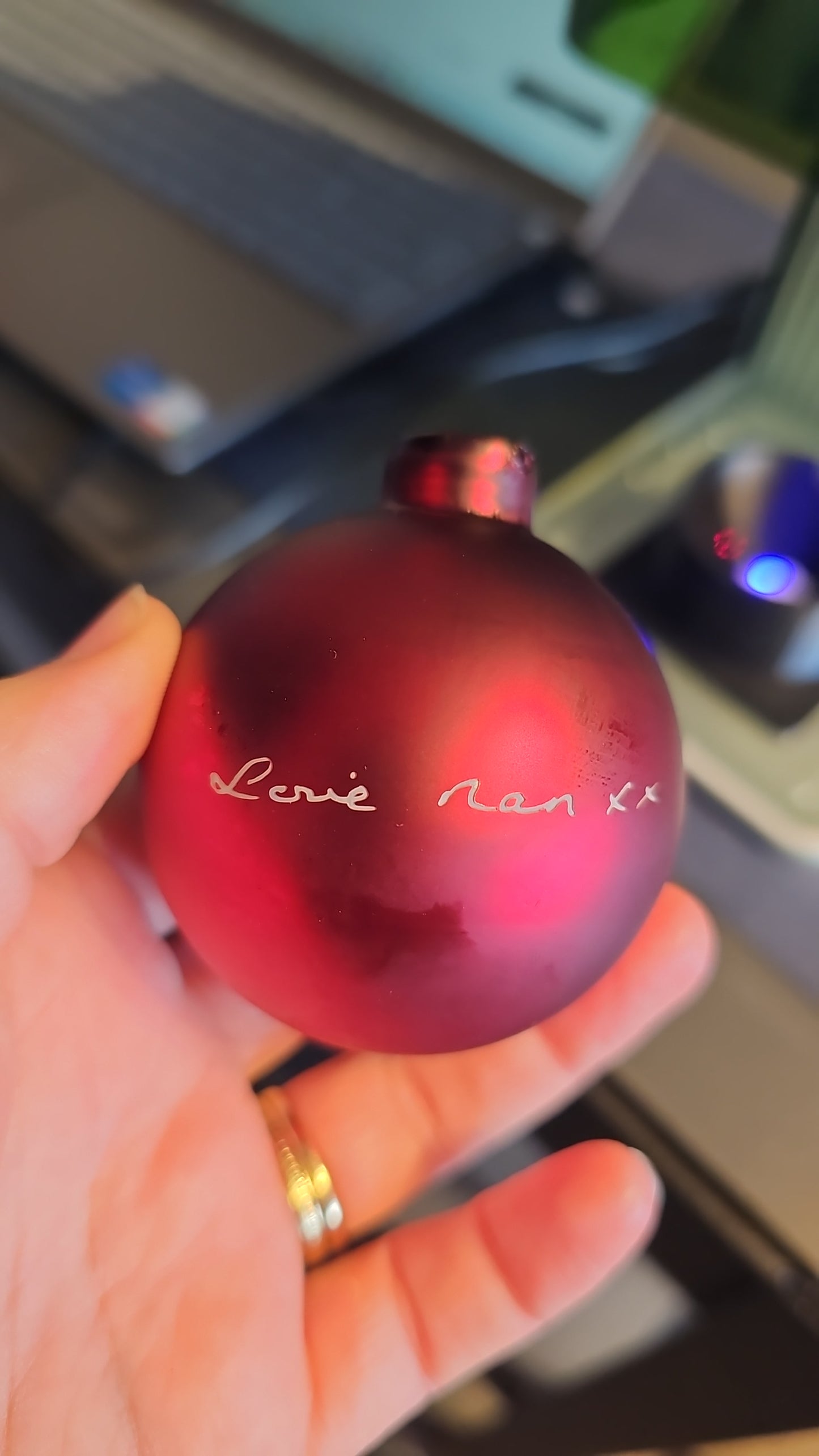 Engraved Photo Glass Bauble, Christmas Keepsake Bauble, Personalised Christmas Tree Decoration Ornament