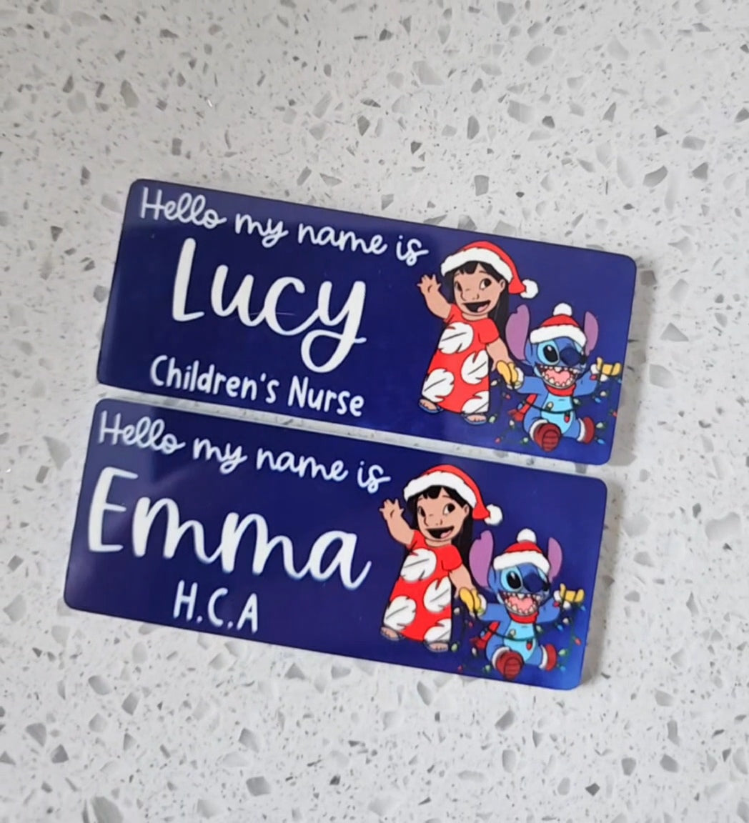 Christmas Name Badge ALL DESIGNS, Nurse Name Badge, Midwife Name Badge, Student Nurse Name Badge, Student Midwife Name Badge
