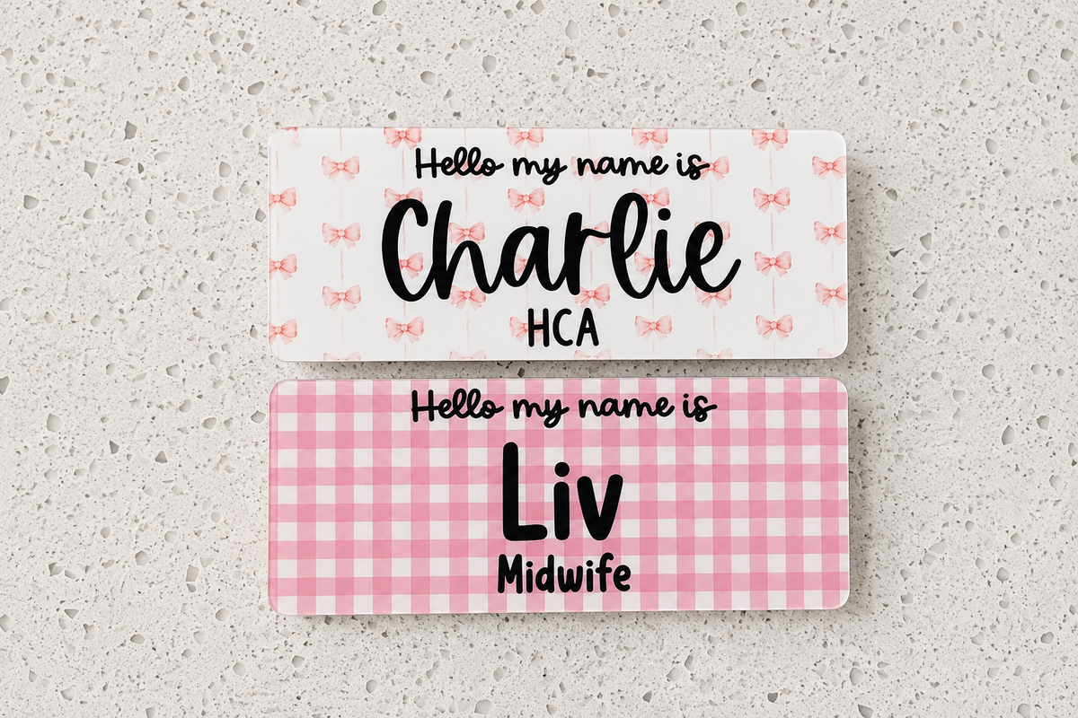 Nurse medical personalised scissors, scissors for midwife, doctor, paramedic, student nurse, student midwife, nurse pastel colour scissors pink