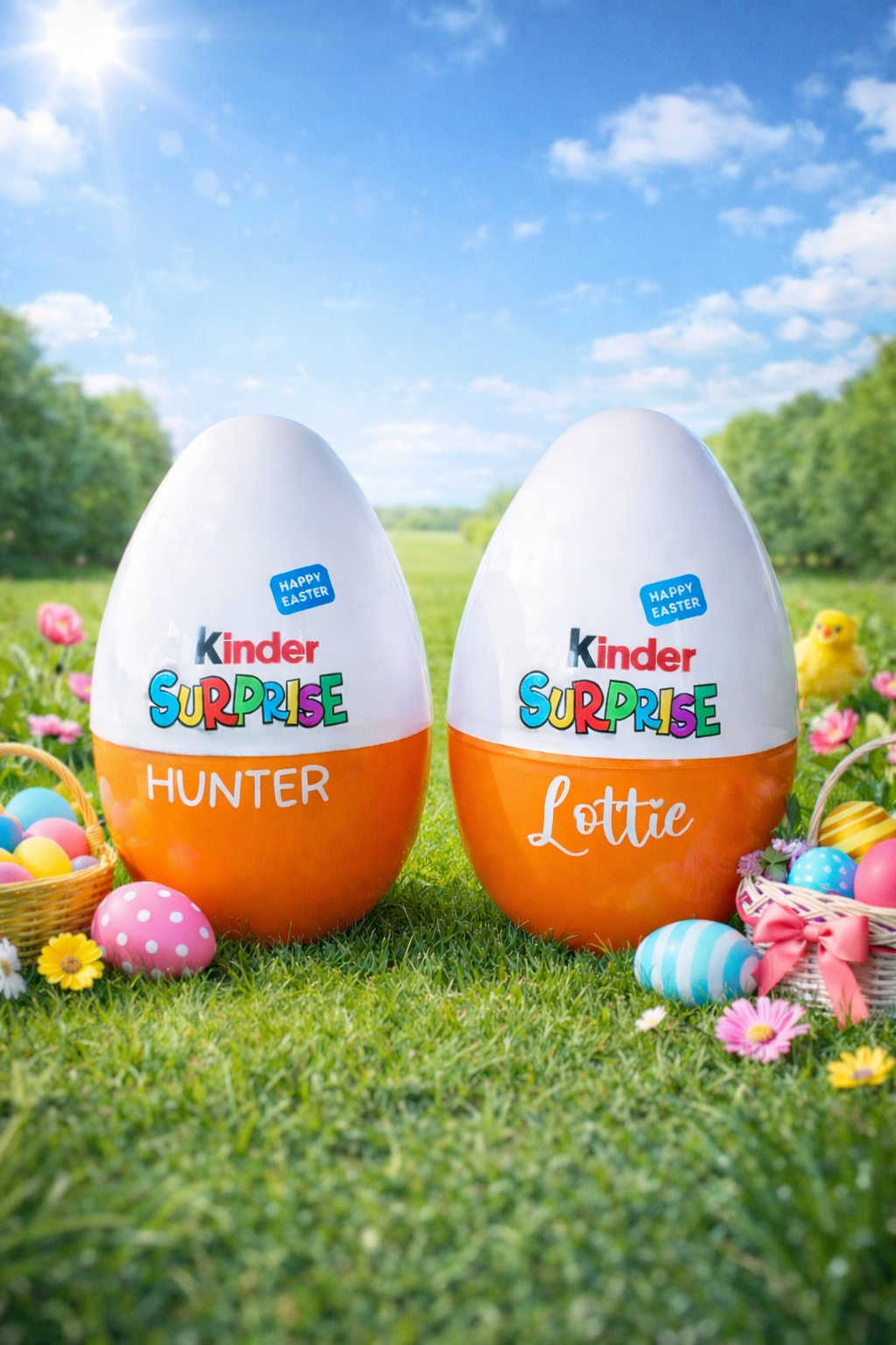 Personalised Fillable Plastic Egg