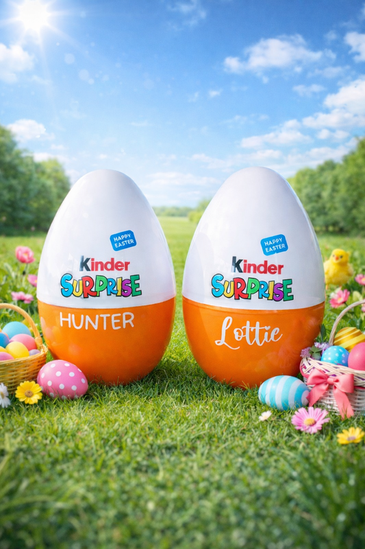 Personalised Fillable Plastic Egg