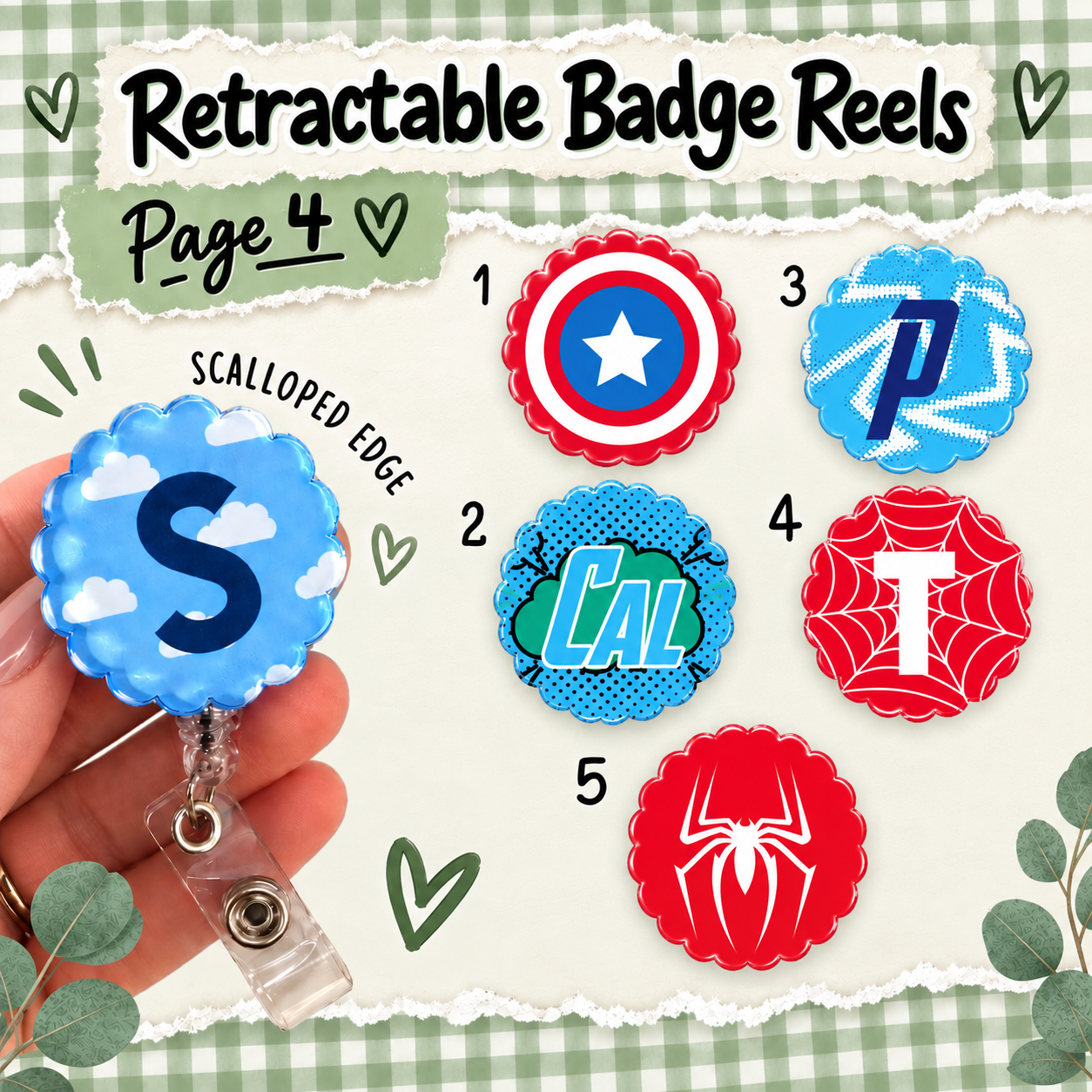 Retractable badge reel, printed badge reel for ID card, nurse, student nurse, midwife, midwifery student, doctor, healthcare personalised badge reel