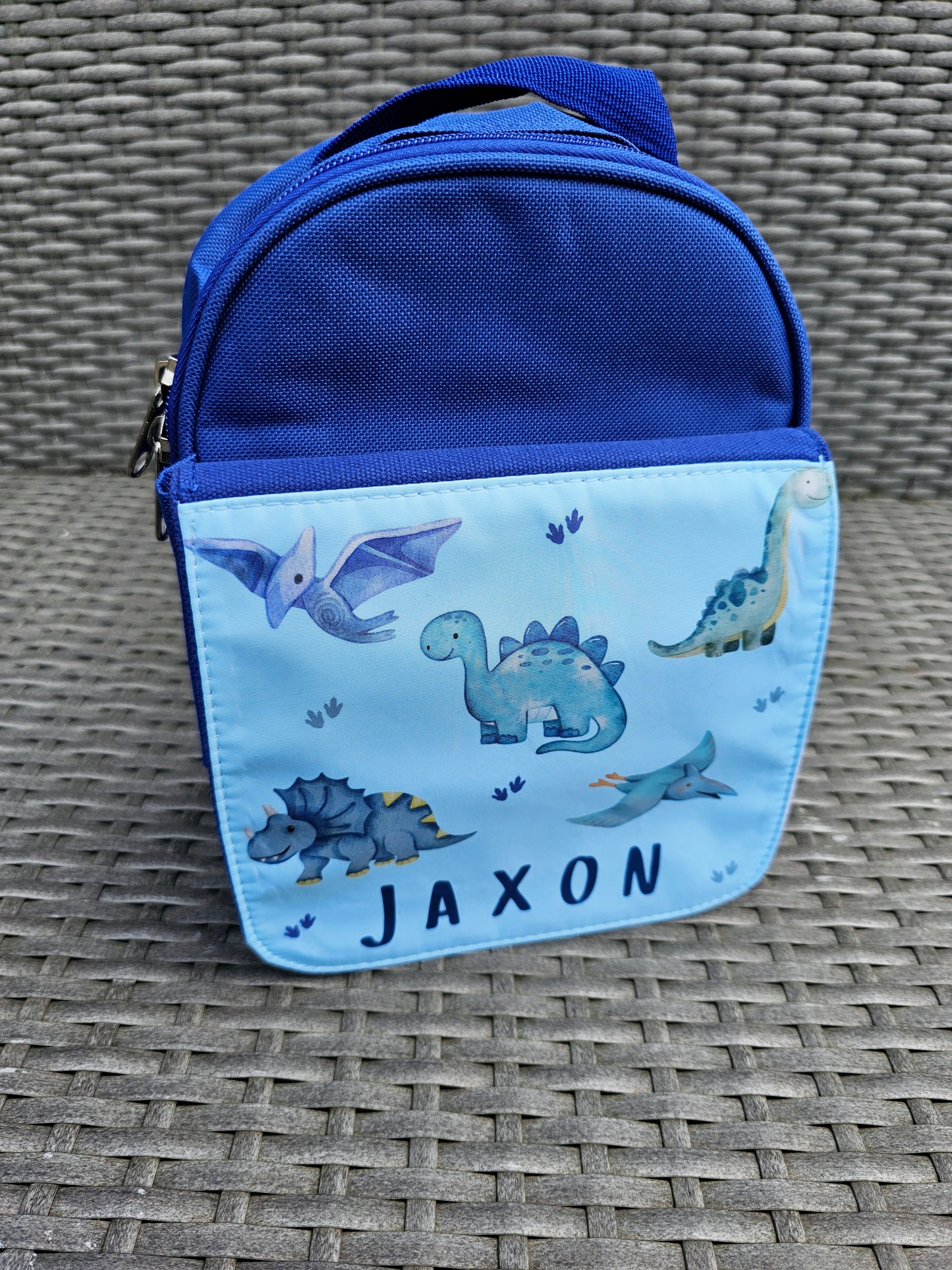 Personalised dinosaur lunch box - dinosaur lunch bag - nursery set - school lunch set