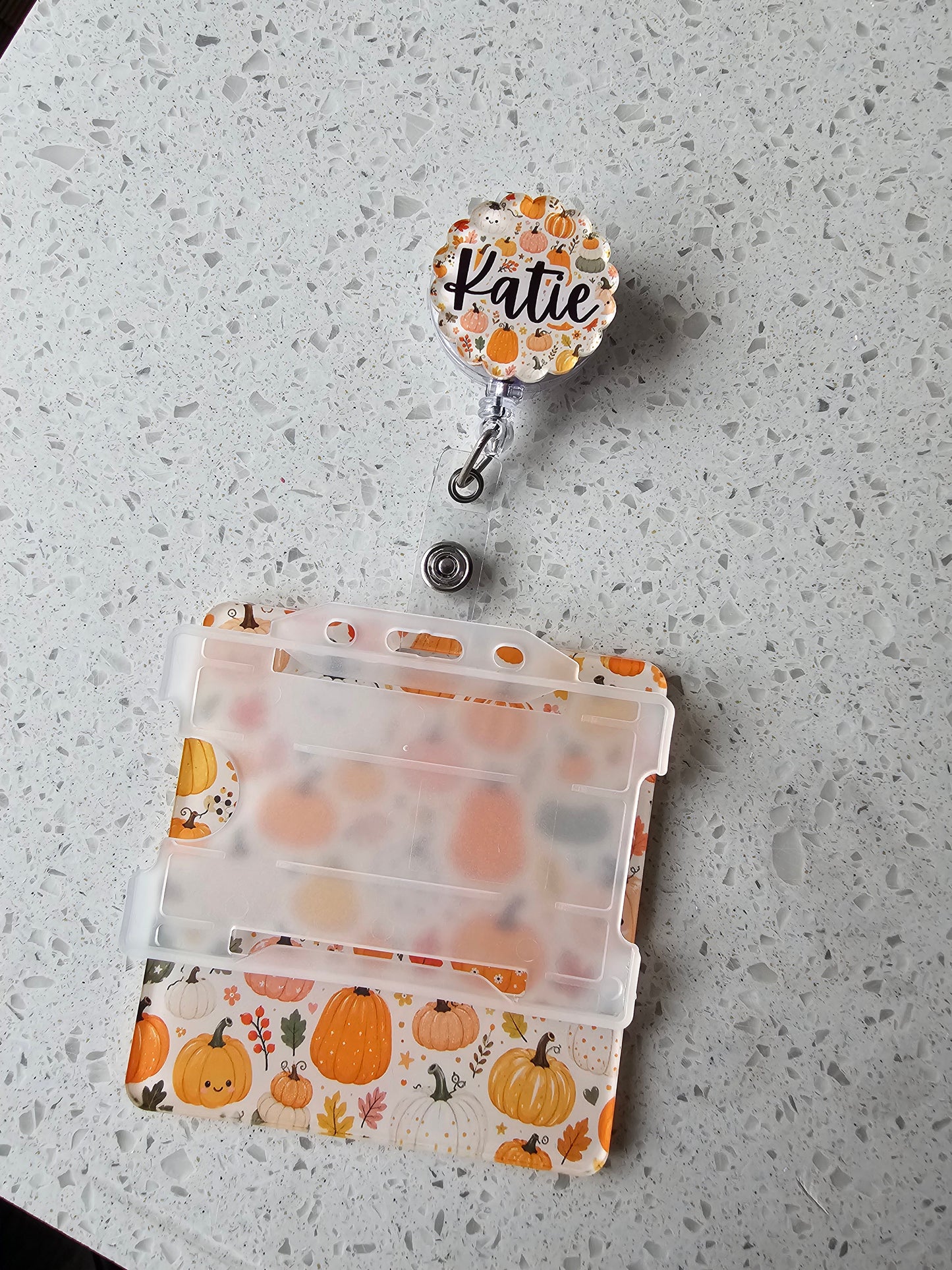 Halloween badge reel, personalised retractable reel, halloween theme nurse badge, midwife, student nurse.
