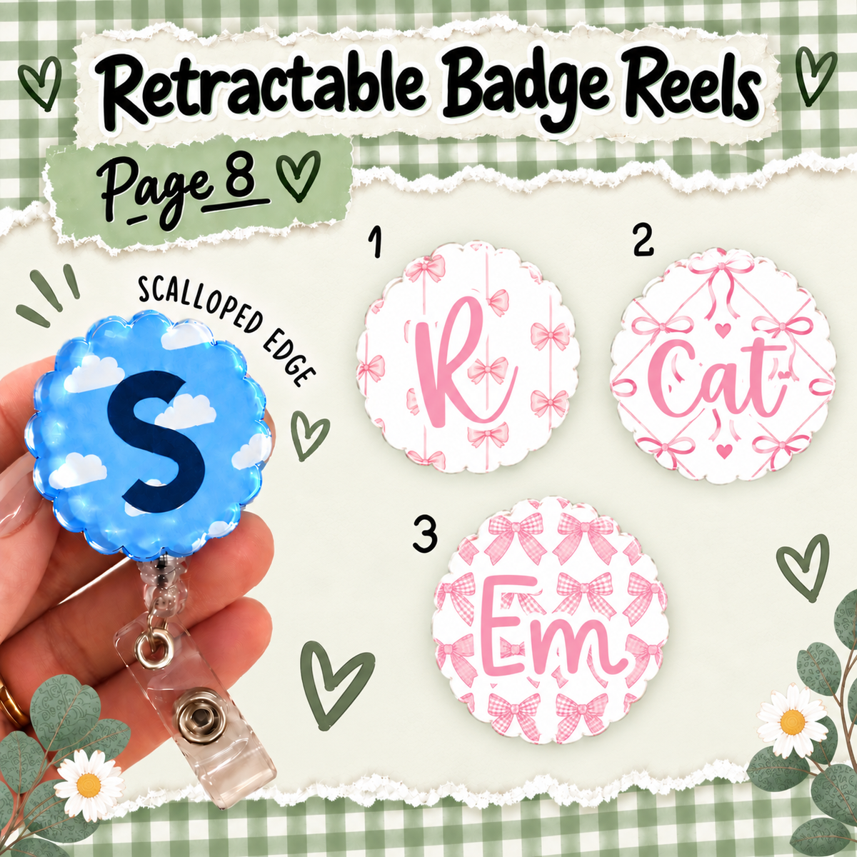Retractable badge reel, printed badge reel for ID card, nurse, student nurse, midwife, midwifery student, doctor, healthcare personalised badge reel