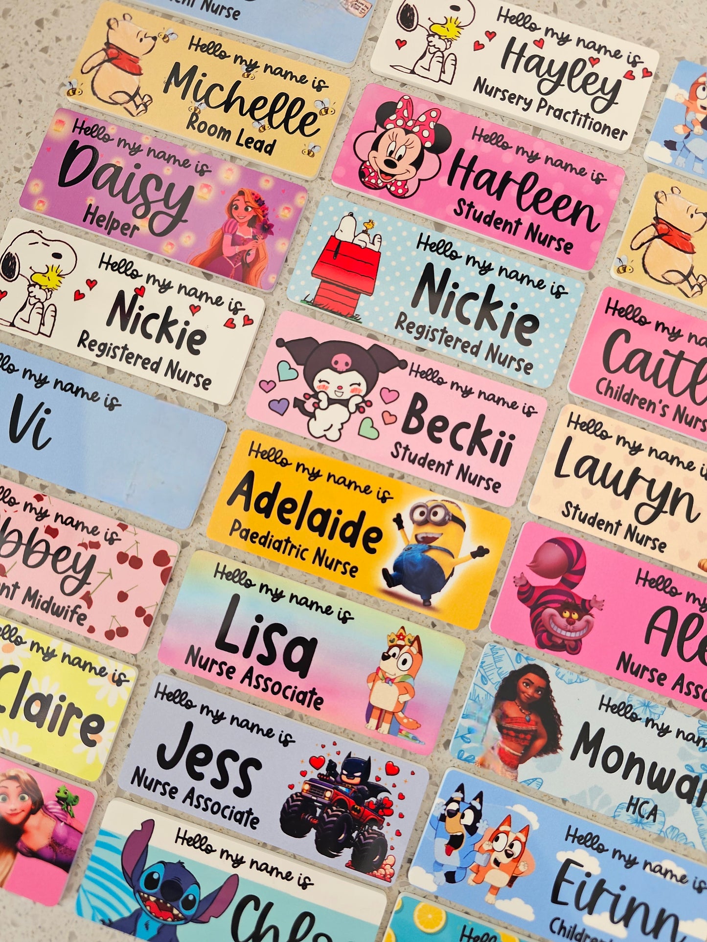 Midwife Name Badge, Nurse Name Badge, NHS Name Badge, Student Midwife Name Badge, Student Nurse Name Badge, Doctor Name Badge - ALL DESIGNS