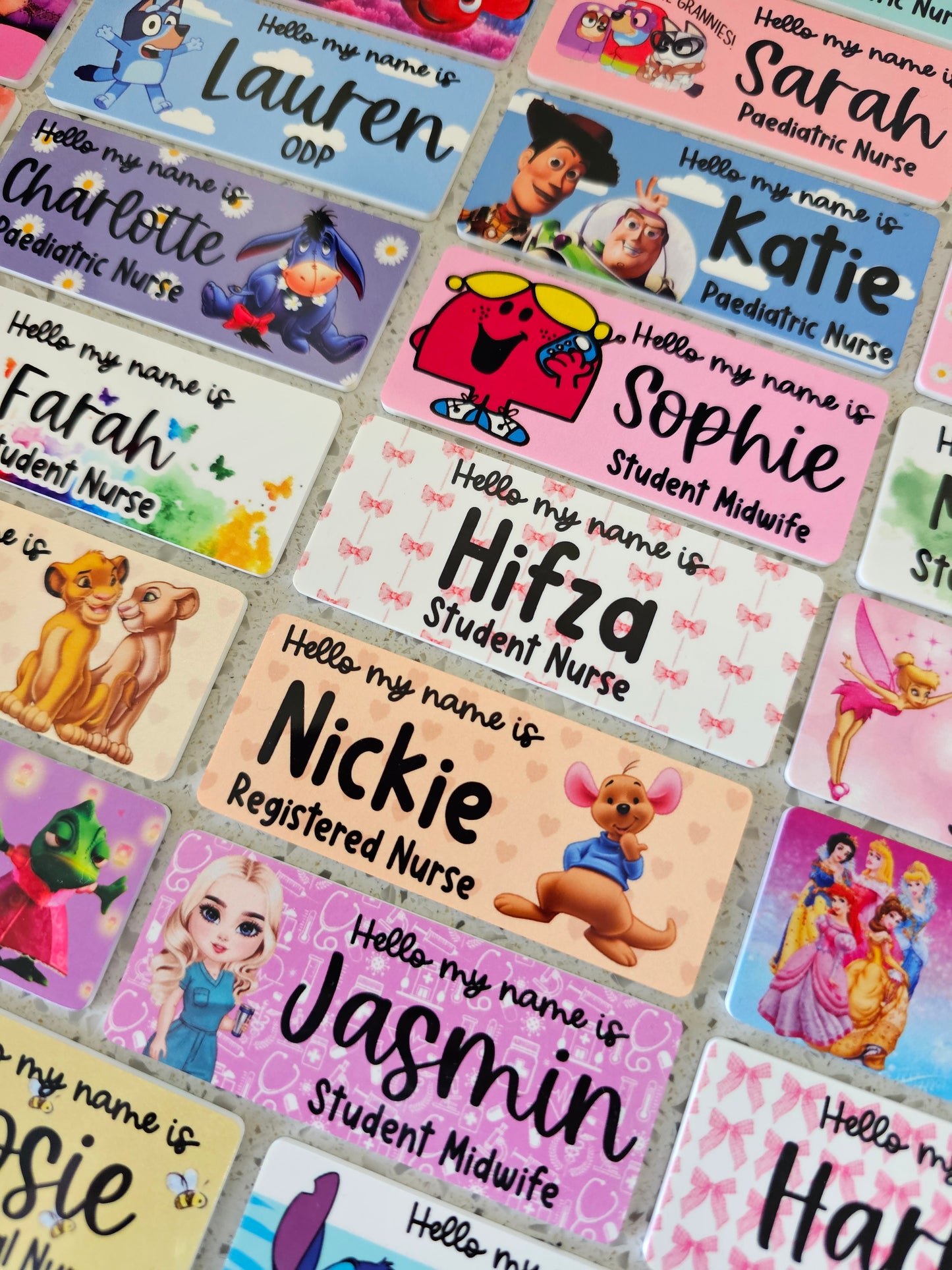 Midwife Name Badge, Nurse Name Badge, NHS Name Badge, Student Midwife Name Badge, Student Nurse Name Badge, Doctor Name Badge - ALL DESIGNS