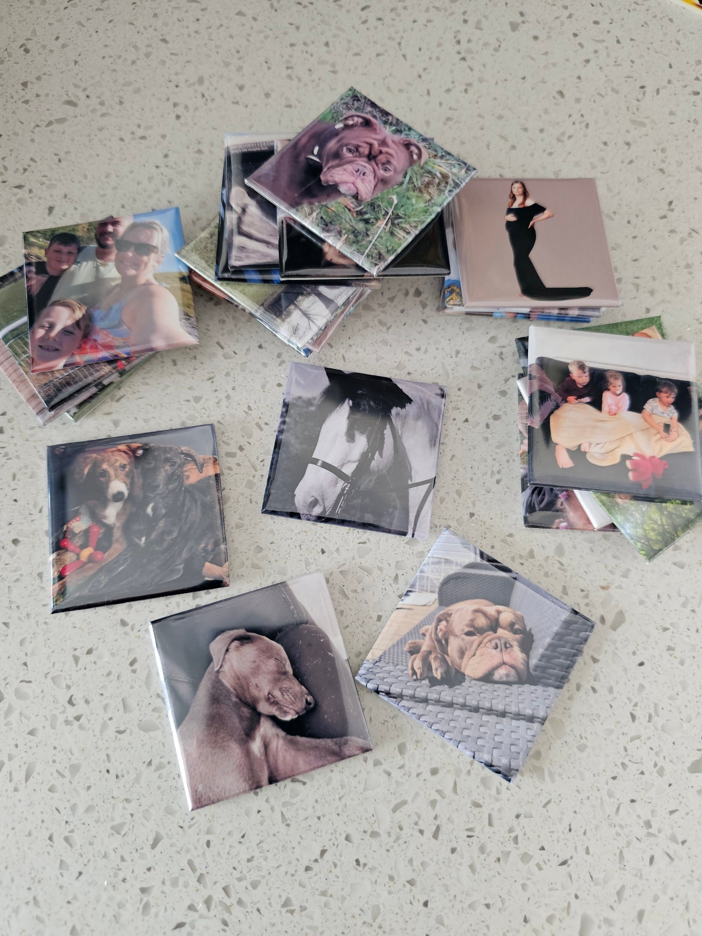 Photo Magents, Photo Gift, Photo Collage Gift Idea, Magnet, Bespoke Fridge magnet