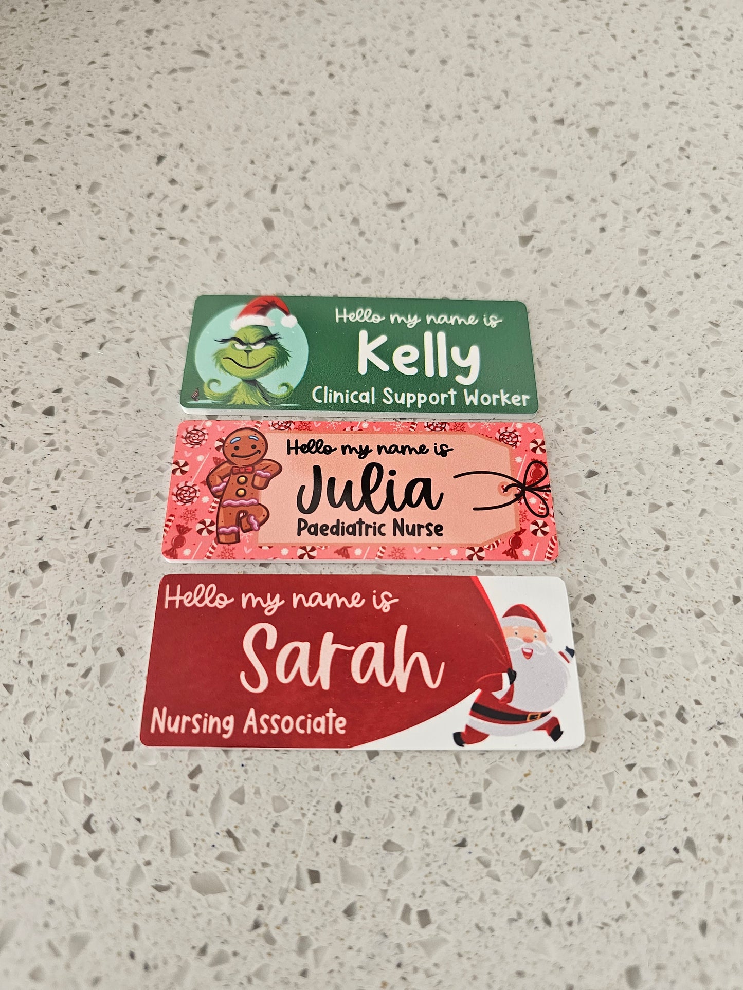 Christmas Name Badge ALL DESIGNS, Nurse Name Badge, Midwife Name Badge, Student Nurse Name Badge, Student Midwife Name Badge