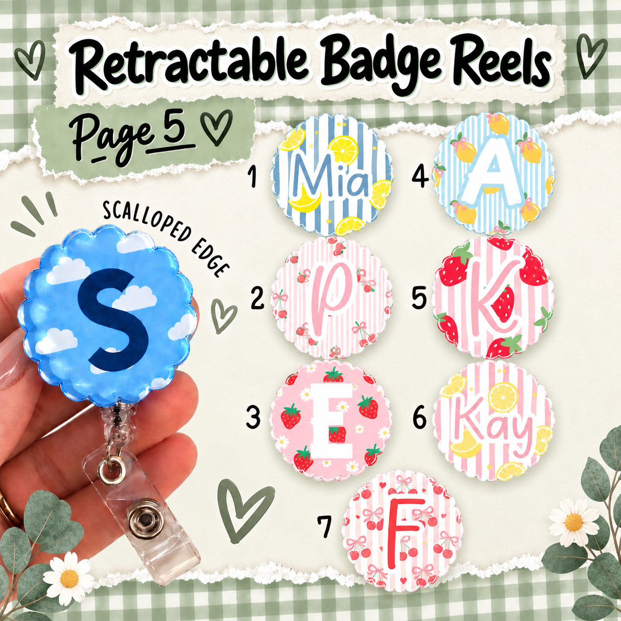 Retractable badge reel, printed badge reel for ID card, nurse, student nurse, midwife, midwifery student, doctor, healthcare personalised badge reel
