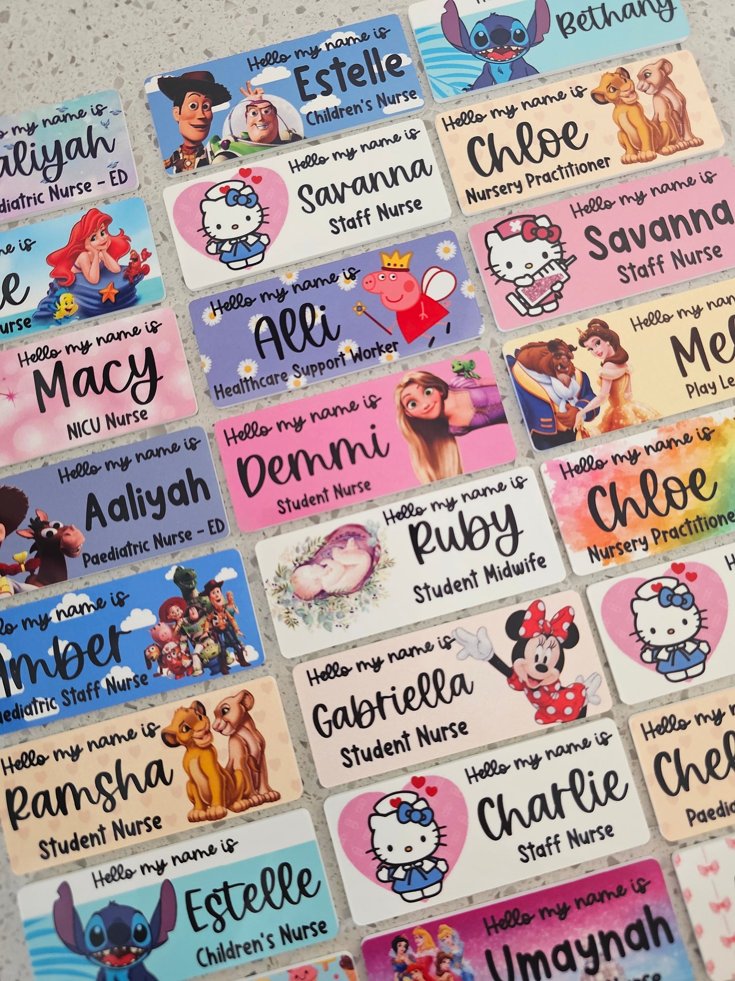 Midwife Name Badge, Nurse Name Badge, NHS Name Badge, Student Midwife Name Badge, Student Nurse Name Badge, Doctor Name Badge - ALL DESIGNS