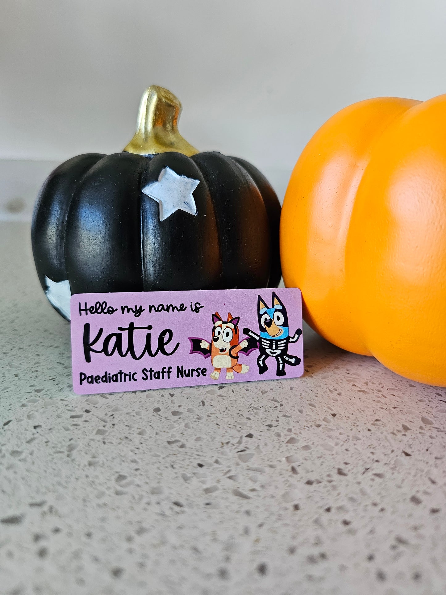 Halloween Name Badges - ALL HALLOWEEN DESIGNS - Nurse, Midwife, Student Nurse, Student Midwife, Healthcare, Carer, NHS Name Badge