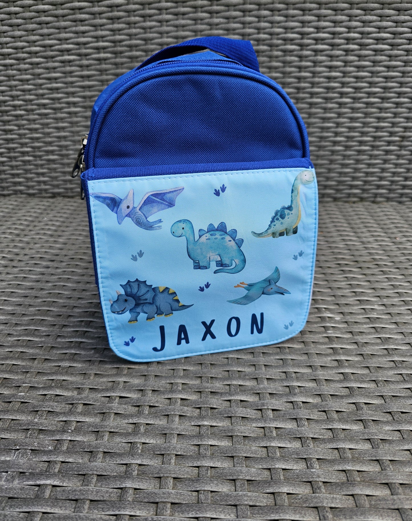 Personalised dinosaur lunch box - dinosaur lunch bag - nursery set - school lunch set