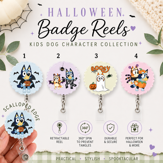Halloween Badge Reels, Character Reels, Retractable Reel For Nurse, Midwife, Student Nurse, Doctor, Healthcare