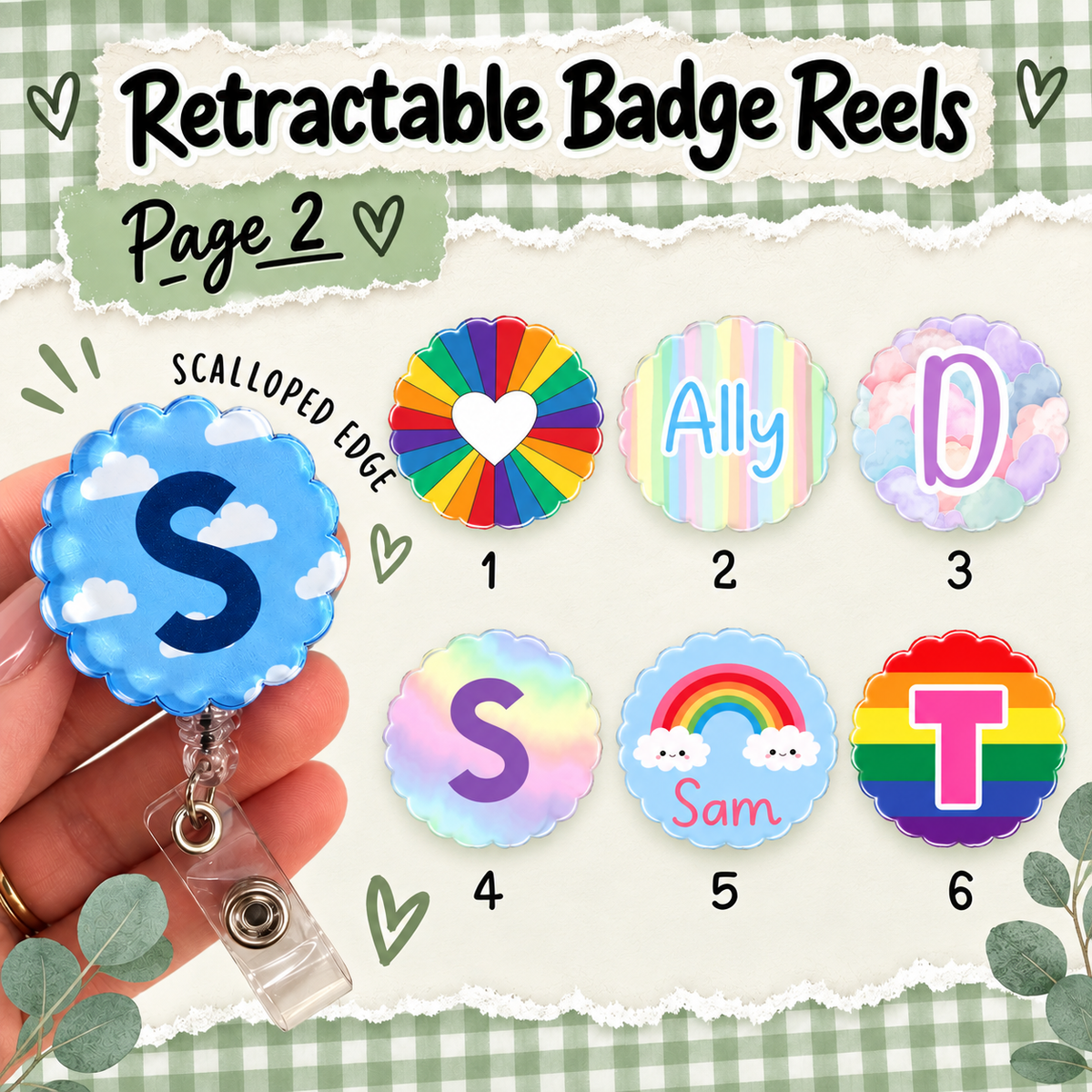 Retractable badge reel, printed badge reel for ID card, nurse, student nurse, midwife, midwifery student, doctor, healthcare personalised badge reel